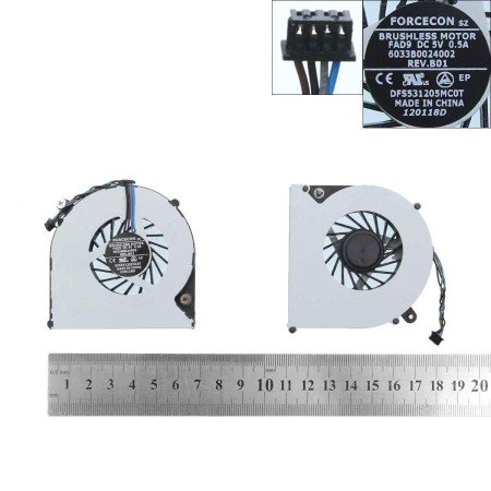 Ventoinha CPU para Portatil HP ProBook 4530S 4535S 4730S 6460B 6465B 6470B
