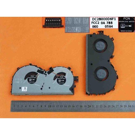 Ventoinha para Portatil Lenovo Legion Y520 R520 R720 R720-15Ikbn 80Ww Mg75100V1-C020-S9A Dc28000D6F1 Dfs551205W00T