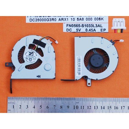 Ventoinha para Portatil Arx Ceradyna Fcn Fn0565-S1033L3Al Dc28000G3R0 Arx1