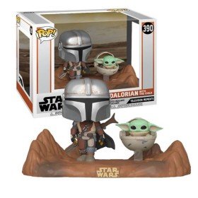 Funko Pop Star Wars O Mandaloriano O Mandaloriano e Baby Yoda