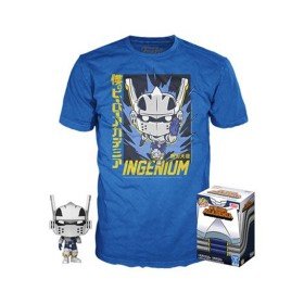 Pop & Tee My Hero Academia Tenya Iida Ingenium (Full Mech Suit) Funko + Camiseta Tamanho Aleatório