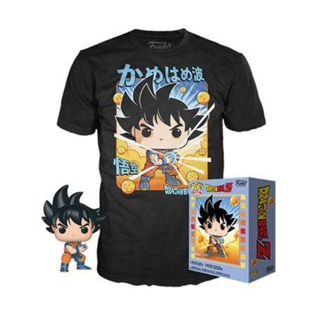 Pop & Tee Dragon Ball Z Goku Kamehameha Funko + Camiseta Tamanho L Ut - 56667L