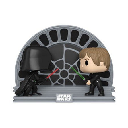 Funko Pop Moment Star Wars Retorno do Jedi 40º aniversário Luke vs Darth Vader 70743