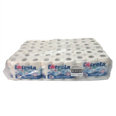 Papel Higiénico Doméstico de Folha Dupla - 108 rolos