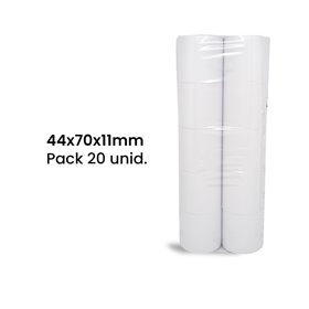 Rolo de Papel Normal 44x70x11 - Pack de 10 unidades
