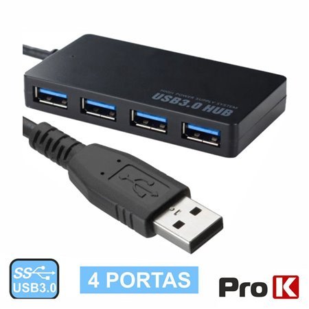 Hub USB 3.0 c/ 4 Portas USB 3.0 ProK