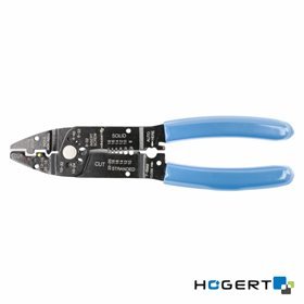 Alicate 4em1 Cravar Terminais Cortar Descarnar HOGERT