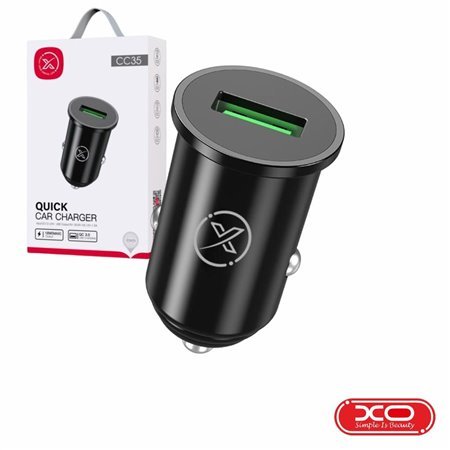 Adaptador Isqueiro QC 3.0 1USB 18W PD Preto XO