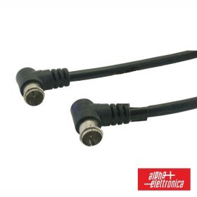 Cabo C/ Ficha F Macho 90º / Ficha F Macho 90º 2M Polybag