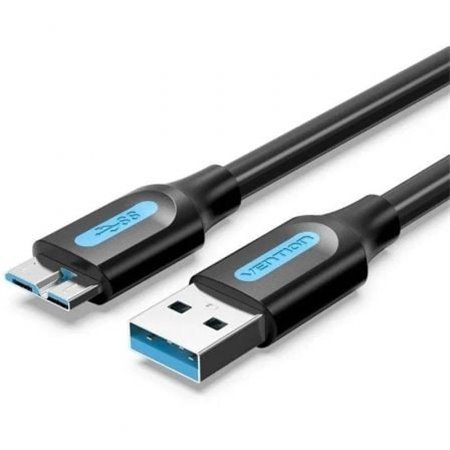 Cabo USB 3.0 Vention COPBD/ USB Macho - MicroUSB Macho/ Até 10W/ 5Gbps/ 50cm/ Preto