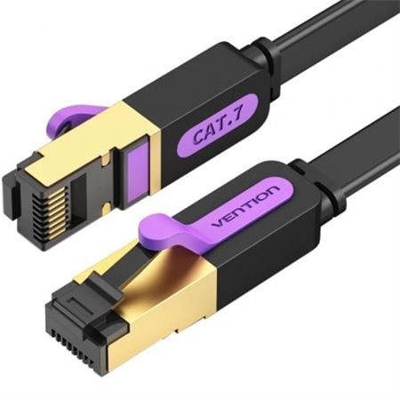 Cabo de Rede RJ45 SFTP Vention ICDBF Cat7/ 1m/ Preto