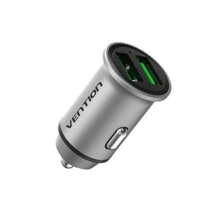 Cargador de Carro Vention FFAH0/ 2xUSB/ 30W