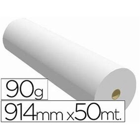 Rolo PLOTTER 914mmx50mx50/90Gr./EXTRA- Caixa 2 unid.