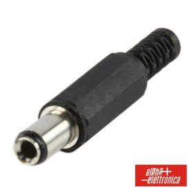 Ficha Alimentação Dc Fêmea C/ Guarda Cabo Pvc Soldar 14Mm