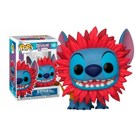 Fantasia Funko pop Disney Stitch Rei Leão Simba 75164