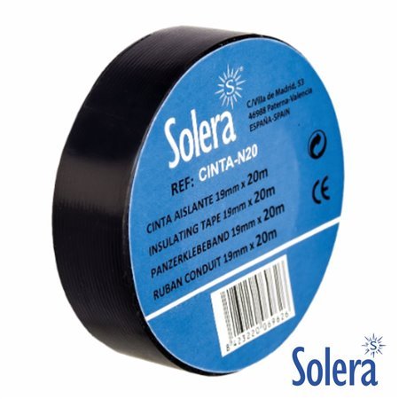 Fita Isoladora Preta 19Mm 20M Solera
