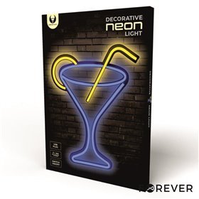 Luz LED Neon em Forma de Cocktail