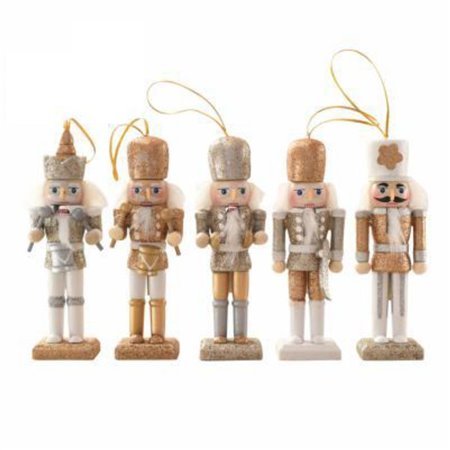 Conjunto de 5 Soldados Quebra-Nozes 13cm