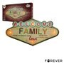 Placa em Metal Decorativo Retro Forever