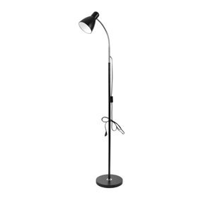 Candeeiro de Pé LED 20W 160cm Preto Virone