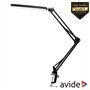 Candeeiro Secretária LED 12W USB 450Lm Preto Avide