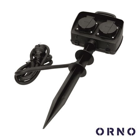 Extensão Elétrica 2X Schuko IP44 Exterior 1.5M Orno