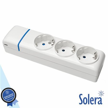Extensão Elétrica 3X Schuko Ion Solera