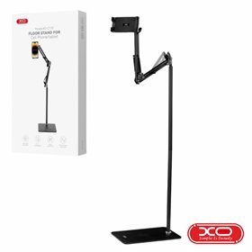 Suporte Chão p/ Tablet e Telemóvel Ajustável 135cm XO