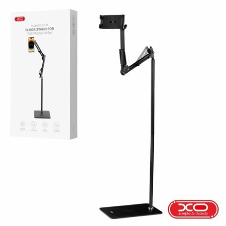 Suporte Chão p/ Tablet e Telemóvel Ajustável 135cm XO