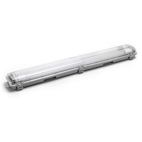Armadura T8 c/ 2 Lâmpadas LED Tubular 2X9W 60cm 4000K IP65