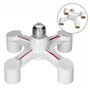 Casquilho Adaptador de E27 p/ 4X E27 Virone