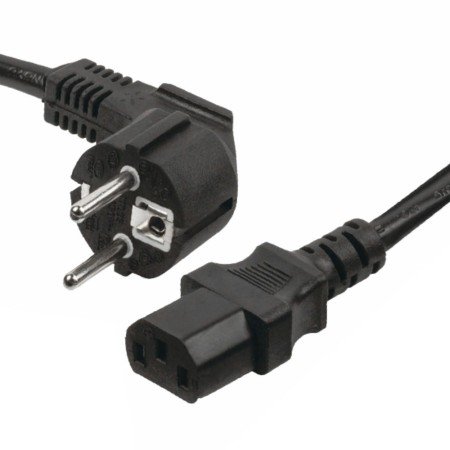 Cabo Alimentação Schuko Macho 3P / Iec C13 Fêmea 10M Preto