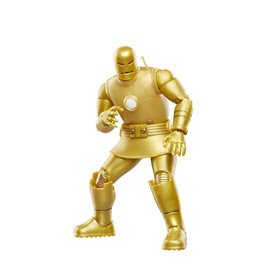 Figura do homem de ferro da série Marvel Legends da Hasbro (modelo 01 - ouro)