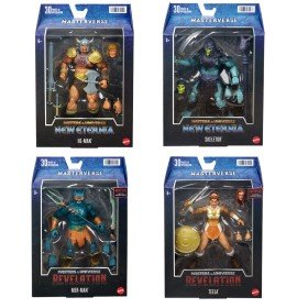 Figuras sortidas mestres matel do universo 6 unidades