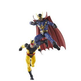Pacote de 2 figuras hasbro marvel legends series nighthawk & blur