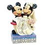 enesco disney mickey e minnie figura de casamento