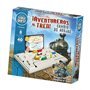 Aventureiros do jogo de tabuleiro Logiquest no trem! idade recomendada 8 anos