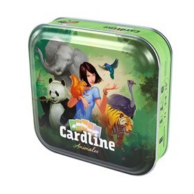 Jogo de tabuleiro Cardline Animals recomendado para 7 anos de idade