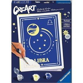 Kit para pintar com números Ravensburger Creat série tendência d zodíaco: Libra