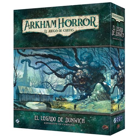 Jogo de tabuleiro de terror Arkham: Dunwich Legacy Exp. campanha pegi 14