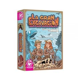 O jogo de tabuleiro The Great Excavation recomenda idade de 8 anos