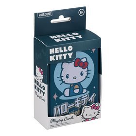 Baralho de cartas em caixa de metal paladone hello kitty