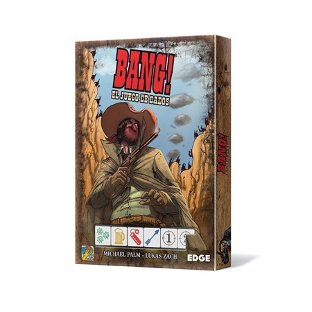 Jogo de tabuleiro Asmodee bang, o jogo de dados pegi 8