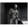 Figura neca ultimate múmia (preto e branco) figura de ação em escala de monstros universal de 18 cm