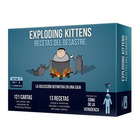 Receitas de desastre do jogo de tabuleiro Exploding Kittens pegi 7