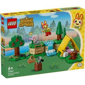 Lego animal cruzando atividades ao ar livre com coni