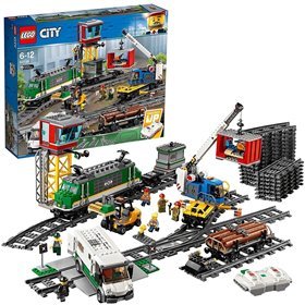 Trem de carga da cidade de Lego