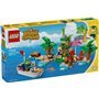 Passeio de barco de travessia de animais Lego com o capitão