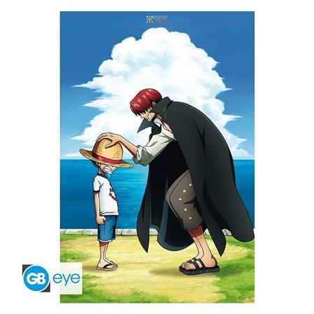 Pôster maxi gb eye one piece shanks e luffy