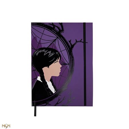 Caderno rígido Cinereplicas Wednesday Addams - Wednesday e Enid